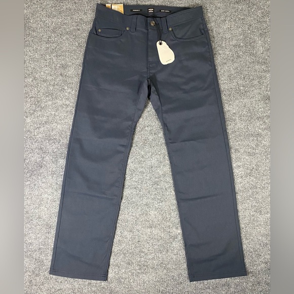 Prana Brion Mens 30x30 Stormy Night Straight Leg Outdoor 5 Pocket Pants New - Picture 2 of 12